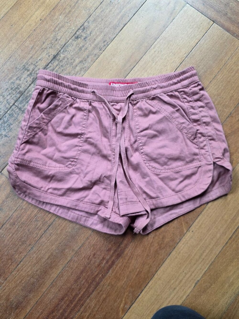 UNIONBAY Pink Drawstring Short Shorts Size Small
